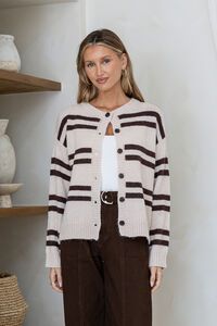 Miss Marlow Phoenix Button Stripe Cardi