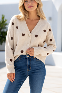 Miss Marlow Heart Cardi 