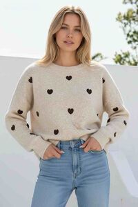 Miss Marlow Heart Knit
