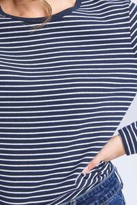 Elm Hayley Rib LS Stripe Tee