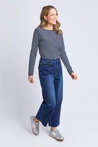 Elm Hayley Rib LS Stripe Tee
