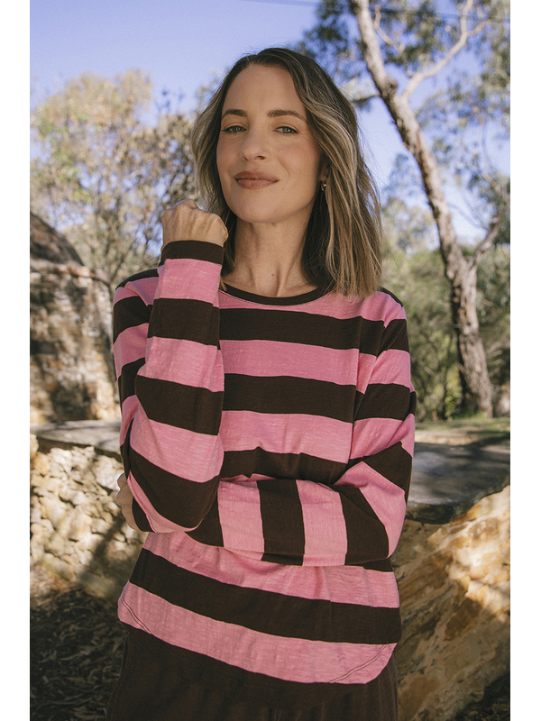 Elm Spritz Stripe Long Sleeve Tee