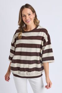 Elm Mazie Block Stripe Sweat