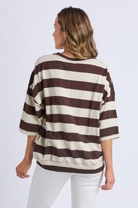 Elm Mazie Block Stripe Sweat