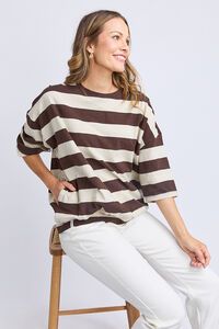 Elm Mazie Block Stripe Sweat