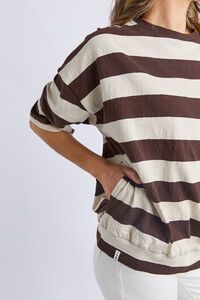 Elm Mazie Block Stripe Sweat
