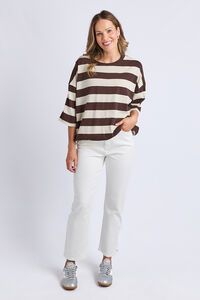 Elm Mazie Block Stripe Sweat