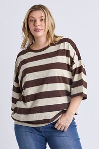 Elm Mazie Block Stripe Sweat