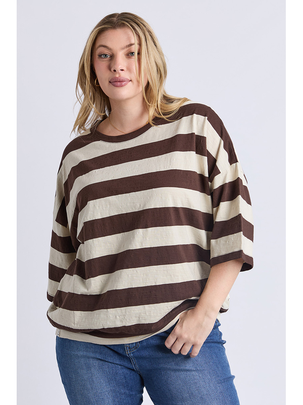 Elm Mazie Block Stripe Sweat