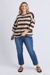 Elm Mazie Block Stripe Sweat