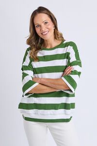 Elm Mazie Block Stripe Sweat