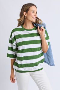 Elm Mazie Block Stripe Sweat