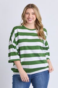 Elm Mazie Block Stripe Sweat