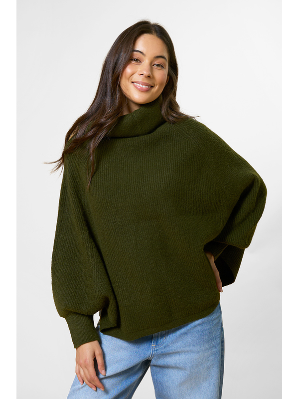 Stella + Gemma Polo Neck Poncho
