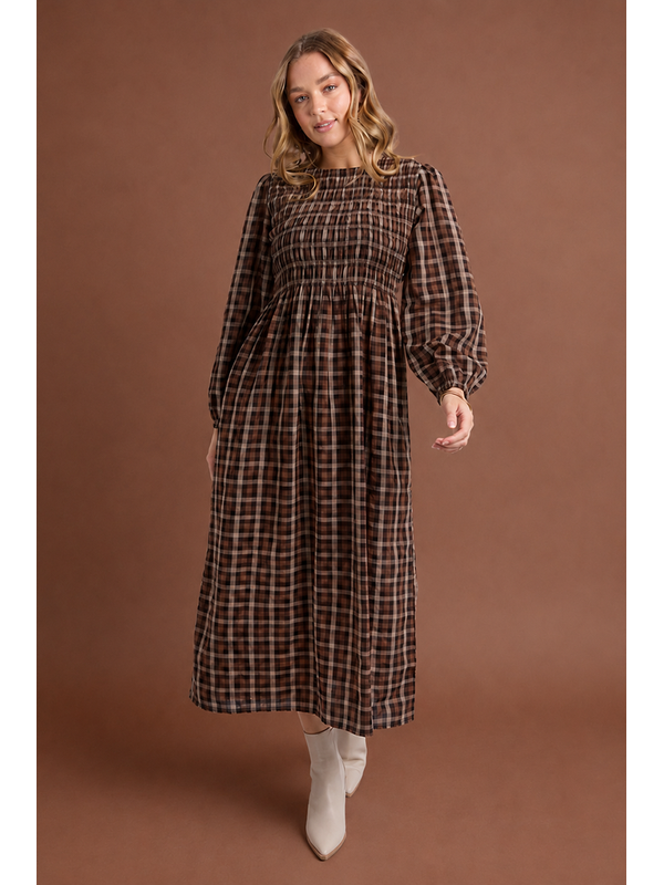Foxwood Coco Check Dress - Preen Clothing