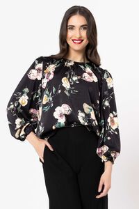Leila + Luca Ink Bloom Lorenza Blouse