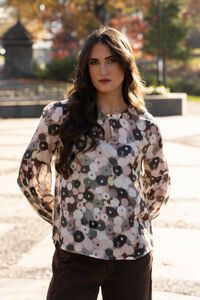 Seeking Lola Blush Poppy Vienna Blouse