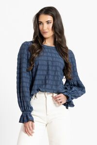 Seeking Lola Navy Harper Top