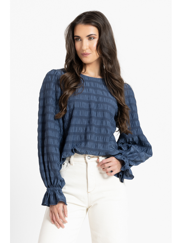 Seeking Lola Navy Harper Top