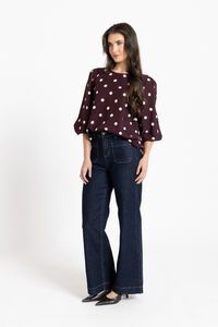 Seeking Lola Affogato Spot Brilliance Blouse