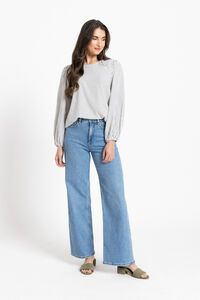Seeking Lola Stripe Brilliance Blouse