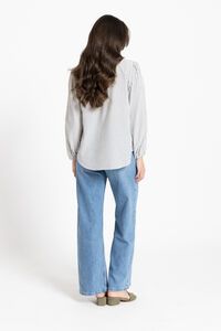 Seeking Lola Stripe Brilliance Blouse