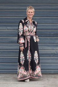Beautiful Stories Placement Print Dress