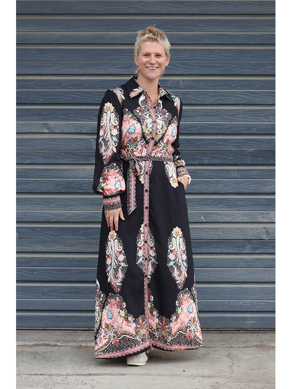 Beautiful Stories Placement Print Dress
