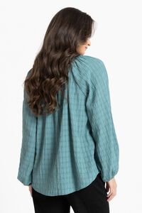 Seeking Lola Warm Teal Rewrite Top