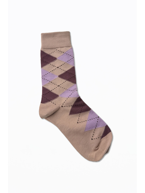 Stella + Gemma Jacqured Sock