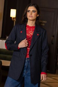 Charlo Allegra Heart Navy Blazer