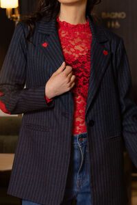 Charlo Allegra Heart Navy Blazer
