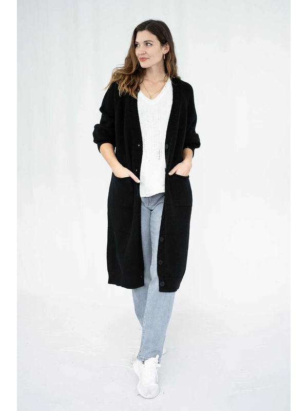 QQ Fashion Long Knit Coat 