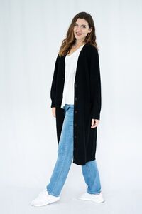 QQ Fashion Long Knit Coat 