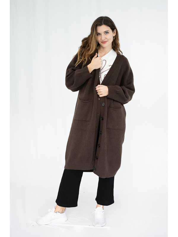 QQ Fashion Long Knit Coat 