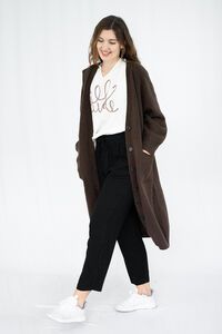 QQ Fashion Long Knit Coat 