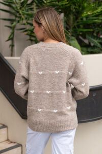 QQ Fashion Small Heart Crew NK Knit 