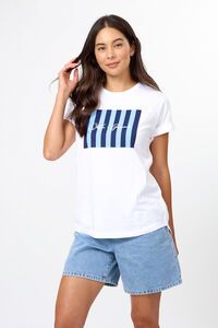 Stella + Gemma Soho Cuff Tee Sea Stripes
