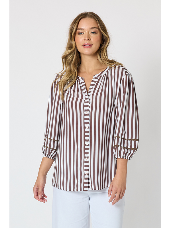 Threadz Montecito Stripe Top