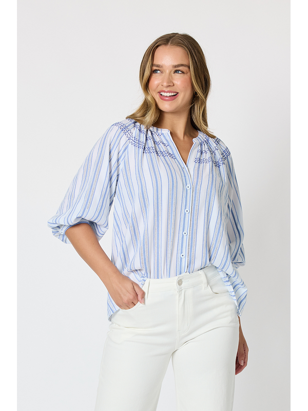 Threadz Seaside Stripe Top