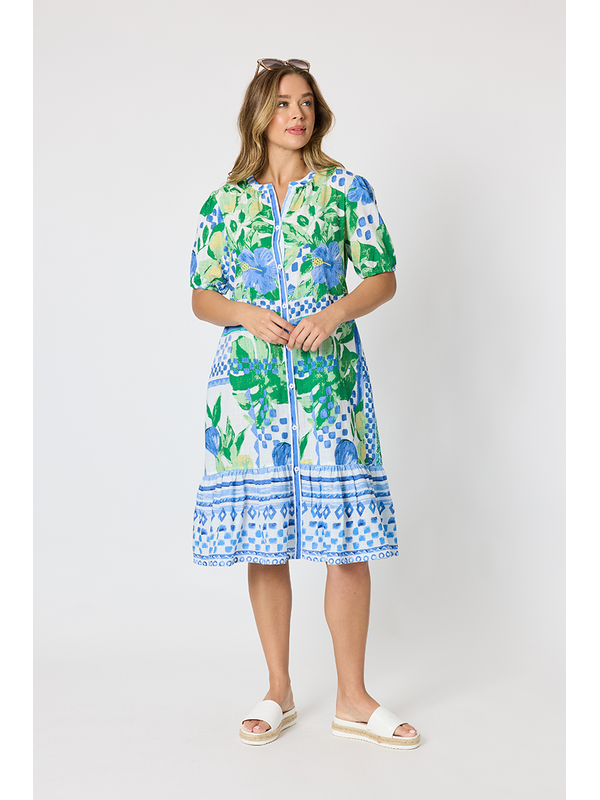 Threadz Limoncello Print Dress