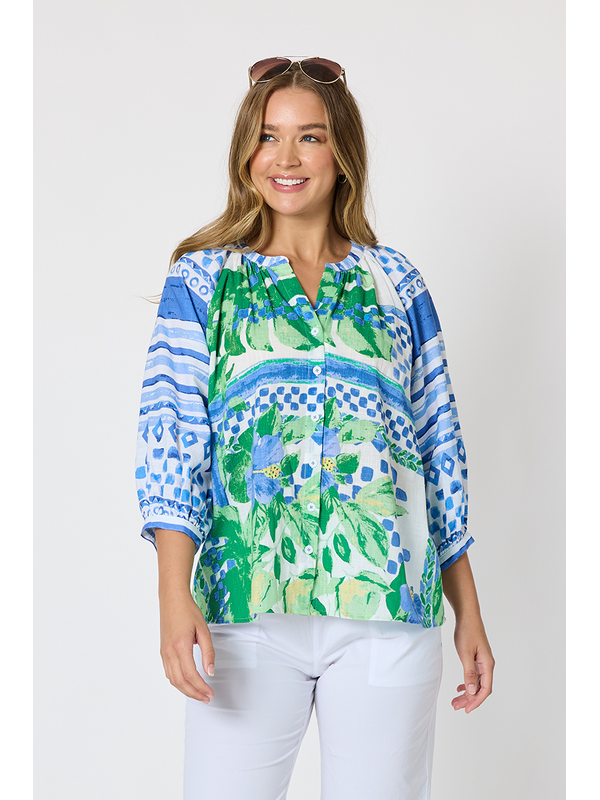 Threadz Limoncello Print Top