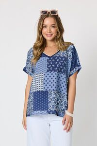 Threadz Costa Mesa Print Top
