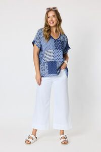 Threadz Costa Mesa Print Top