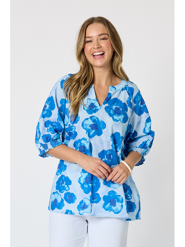 Threadz Poppies Top