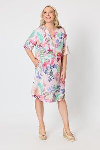 Gordon Smith Desert Rose Print Dress