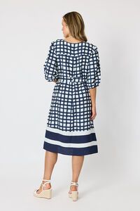 Clarity Monaco Grid Dress