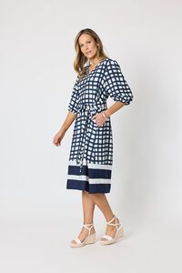 Clarity Monaco Grid Dress
