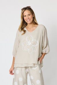 Clarity Camellia Top
