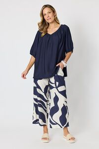 Clarity Bay Leaf Print Pant